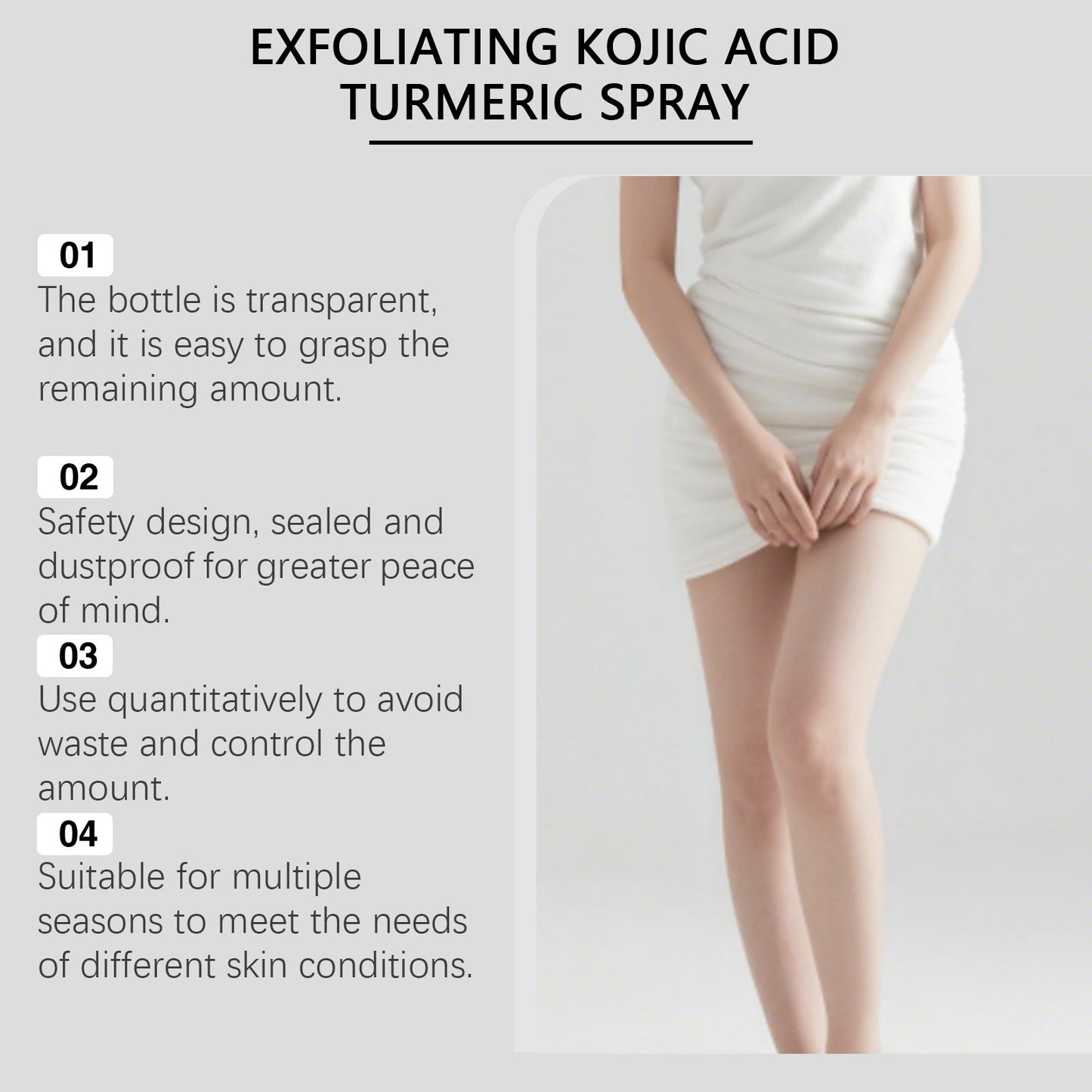 OCEAURA Kojic Acid Turmeric Cutin Cleaning Spray